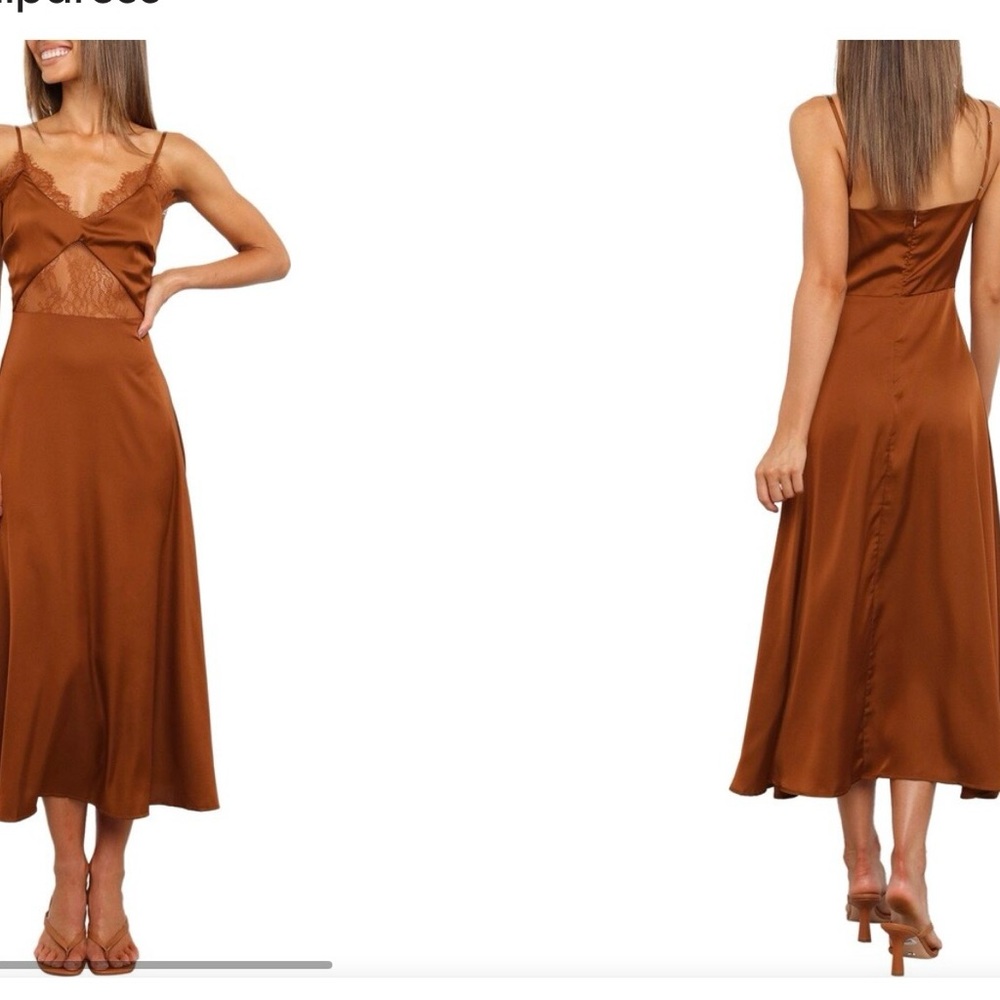 Petal & Pup Brown Midi Dress